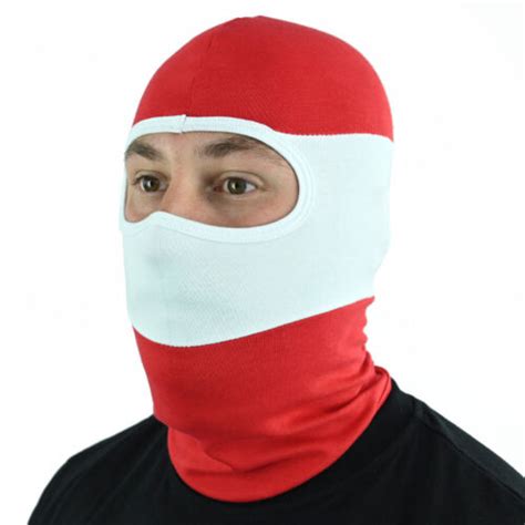 Face Mask Balaclava Hooligans Ninja Red White River Plate Football