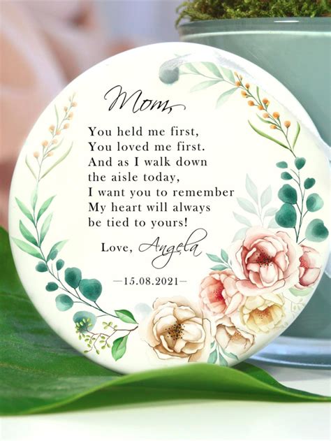 While there isn't a single gift we could give to encompass everything that they do for us, here are some gift ideas for you to give the mother of the bride and the mother of the groom on the. Personalized mother of the bride gift from daughter ...