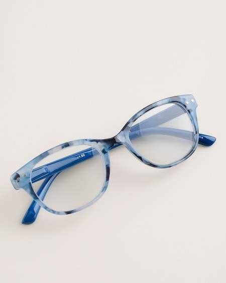 chico s blue faux tortoiseshell reading glasses reading glasses fashion eye glasses glasses