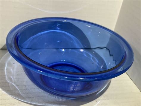 Pyrex Cobalt Blue Mixing Bowl 1 Quart 322 USA Pyrex Pyrex Glass
