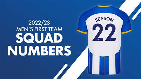 Mens First Team Squad Numbers Confirmed