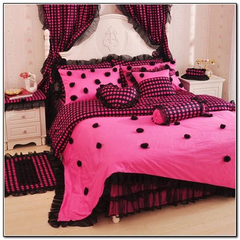 Hot Pink And Black Bedding Beds Home Design Ideas Amdlgpvnyb8828
