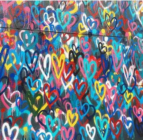 Graffiti Hearts Wall