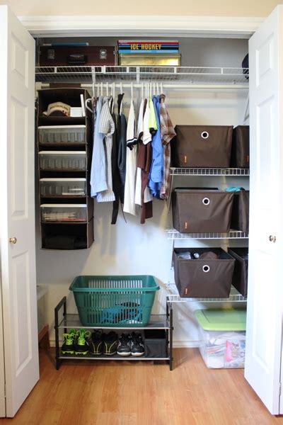 Which is why my closet is usually in a mess (much to my mother's dismay). Organized Teenage Boy Closet