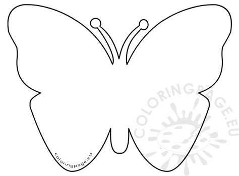 Color by number easy worsheet for children butterfly. Simple Felt butterfly pattern - Coloring Page