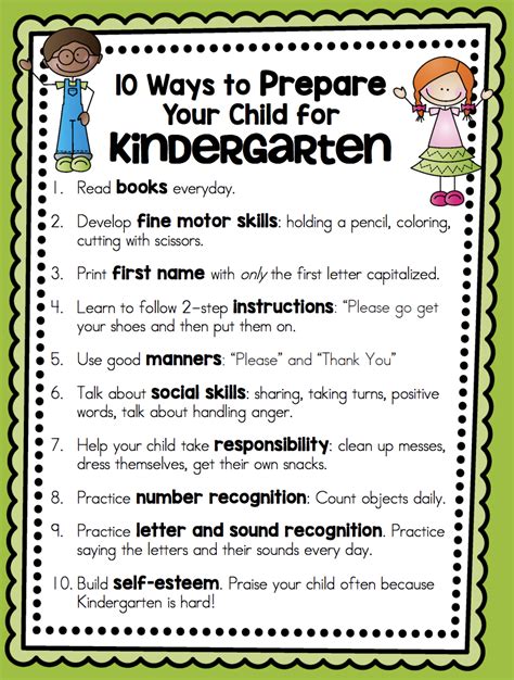 Kindergarten Kindergarten Readiness