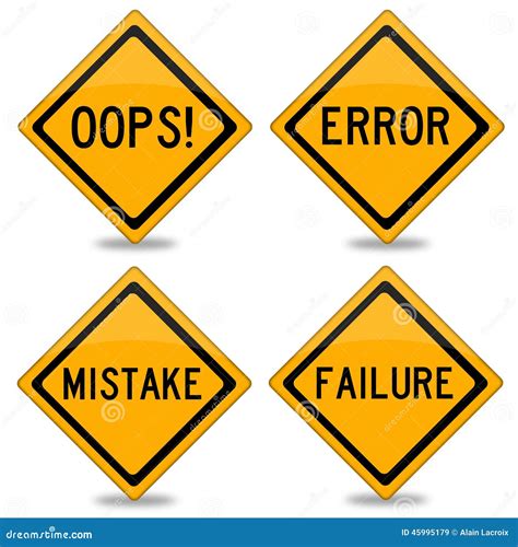Error And Mistake Stock Illustration Image 45995179
