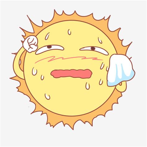 Sweaty Png Picture Sweaty Sun Illustration Sun Sweat Sweating Sun