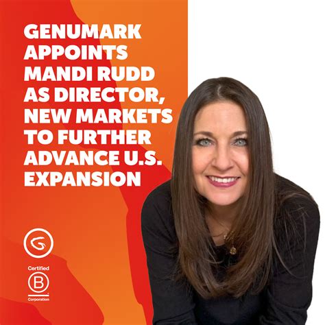 Genumark appoints Mandi Rudd as Director, New Markets to futher advance
