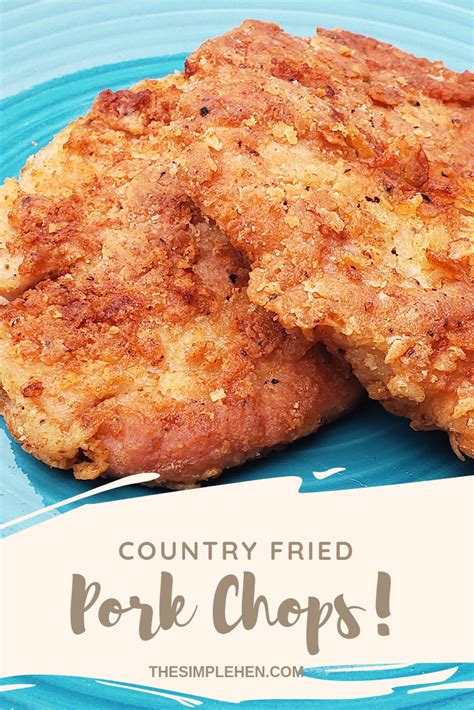 Pinch of salt and freshly ground black pepper. Country Fried Pork Chops | Recipe (With images) | Fried ...