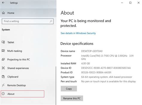 How To Check Your Pc Specs In Windows 10