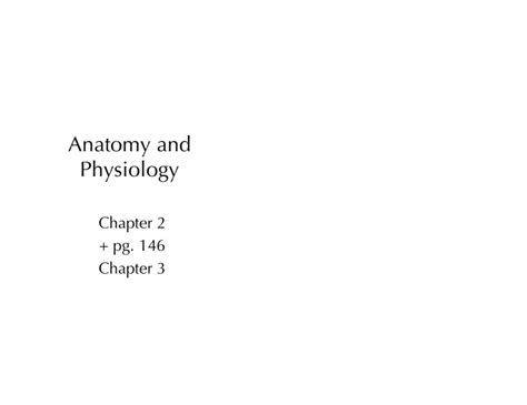 Powerpoints 2 Anatomy And Physiology 1