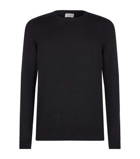 Saint Laurent Black Cashmere Sweater Harrods Uk