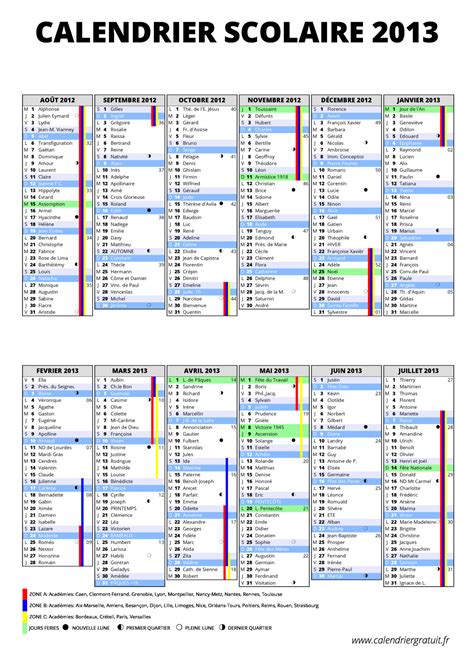 Calendrier Scolaire A Imprimer 2013 14 Clrdrs