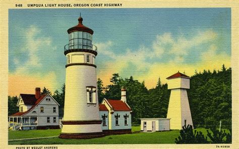 Umpqua Light House Oregon Coast Highway Oregon Coast Lighthouse