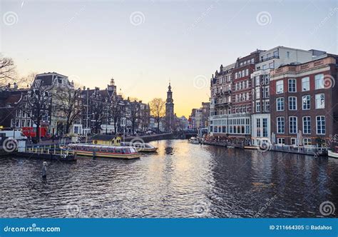 Centrum Van Amsterdam Stock Afbeelding Image Of Huis 211664305