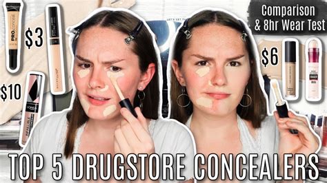 Top 5 Drugstore Concealers Comparison 8 Hour Wear Test Best