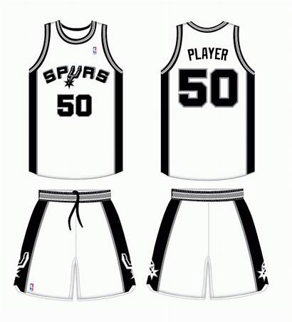 Spurs Antonio San Jersey Basketball Clipart Uniform