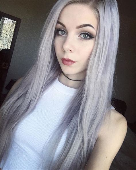 Pin By Gillian Kaney On Silver Beauties Long Hair Styles Hair Color