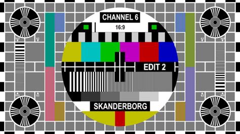 Channel 6 Television Denmark Test Patterns English