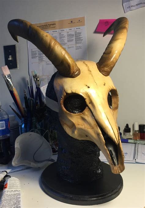 Goatram Skull Mask Skull Mask Goat Skull Villain Mask