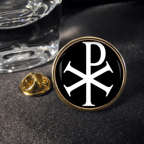 Chi Rho Religious Cross Lapel Pin Badge T For Sale Online Ebay