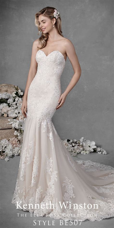 Embroidered Lace With Bead Accents On A Sweetheart Neckline With