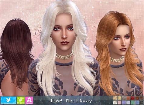 Newsea J182 Melt Away Hair Sims 4 Hairs Hair Styles Sims Sims 4