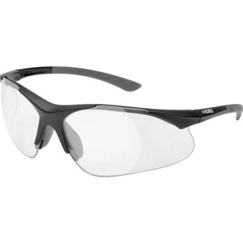 elvex® rx 500™ safety glasses clear 2 0 magnifier lens black frame pack of 12 pkg qty 12