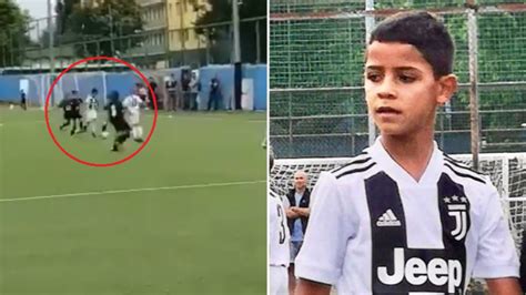 Girl,16 years fanpage for son the best dad and footballplayer❤. Cristiano Ronaldo Jr Scores Four Goals On Juventus Debut