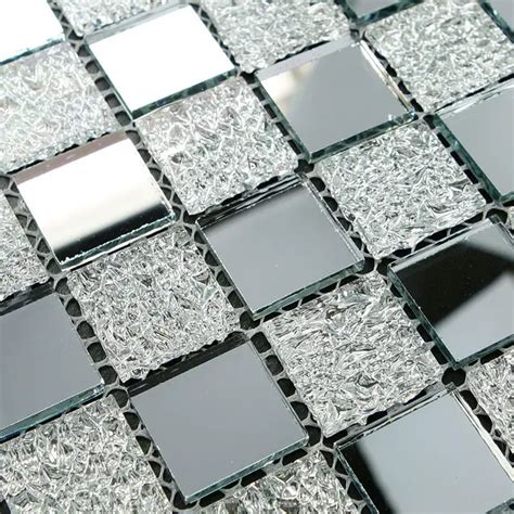 Crystal Glass Tiles Sheet Diamond Mosaic Art Wall Sticker Kitchen