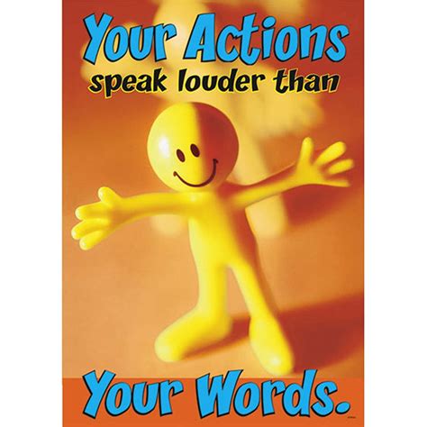 Your Actions Speak Louder Argus Poster T A67181 Trend Enterprises Inc
