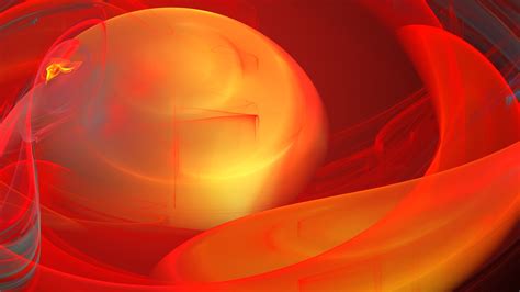 Fractal Apophysis Abstract Shapes Red Orange Digital
