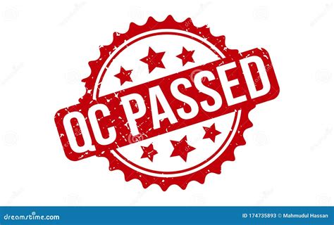 Qc Passed Rubber Stamp Vector Illustration 110069794
