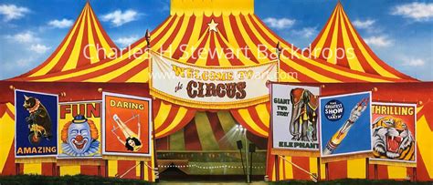 circus tent exterior backdrop for rent by charles h stewart