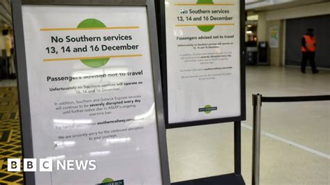 Southern Warns Of Severe Rail Disruption After Strike Bbc News