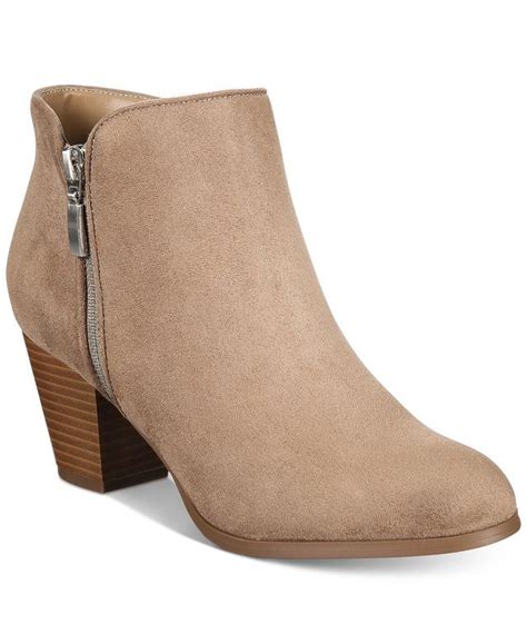 Tan Low Heeled Bootie Style And Co Boots