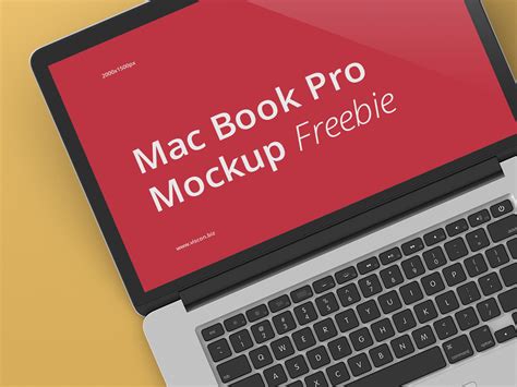Macbook Pro Laptop Mockup Free Download
