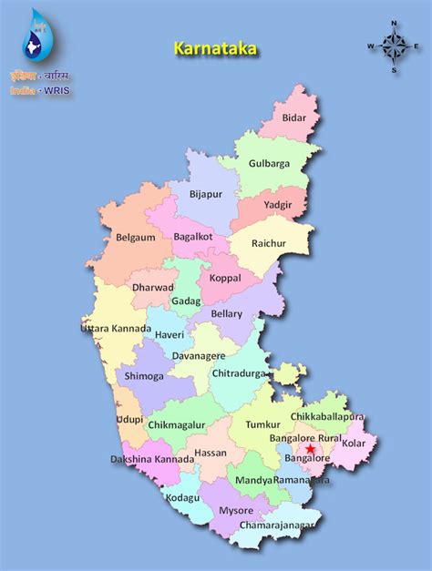 Karnataka Map Image Physical Map Of Karnataka Single