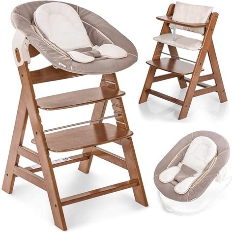 Hauck Alpha Newborn Set Wooden High Chair For Babies Hauck High