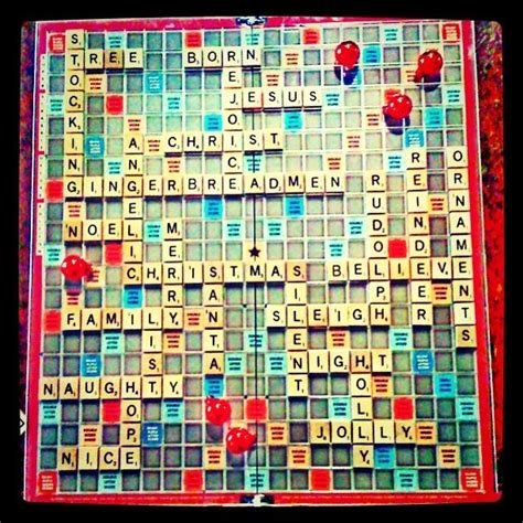 My Christmas Scrabble Board But Could Be Done For Any Occasion Except
