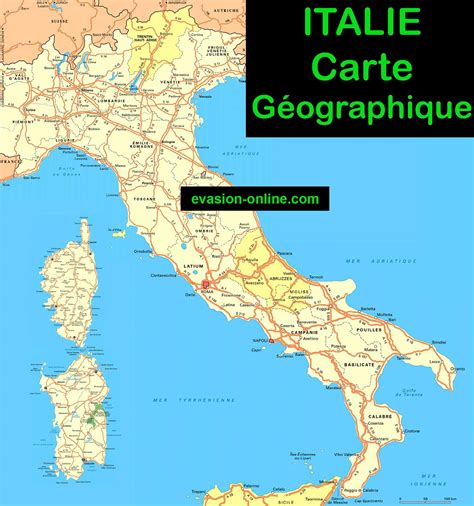 Carte Italie ≡ Voyage Carte Plan