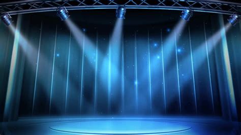 Blue Stage Lighting Background Stock Motion Graphics Youtube