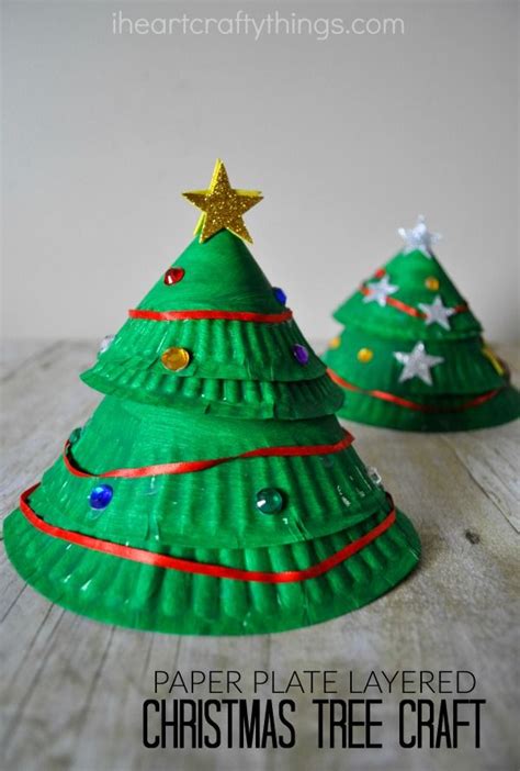 Paper Plate Layered Christmas Tree Craft Christmas Crafts Christmas