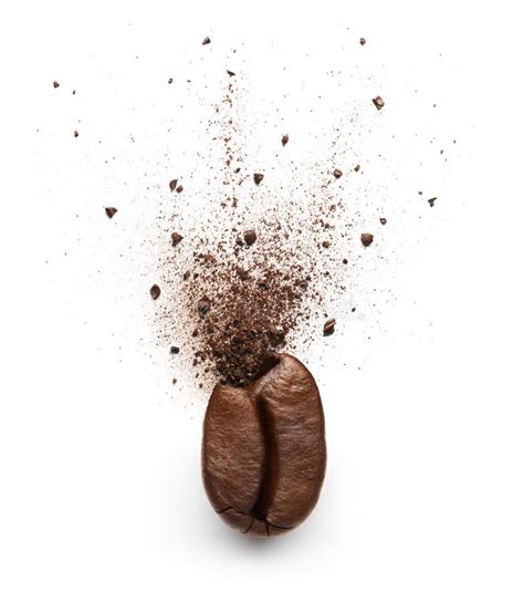 Coffee Powder Burst From Coffee Bean Royalty Free Stock Photo Coffee