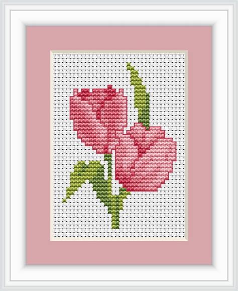 Tulip Counted Cross Stitch Kit Pink 4840746003707 Ebay Toallas