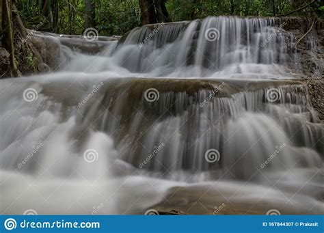 Waterfall That Is A Layer In Thailand Stock Image Image Of Waterfalls