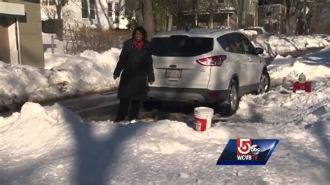 Large Snow Piles Create Parking Safety Concerns Youtube