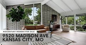 Mid Century modern homes for sale near me - 9520 Madison Ave, Kansas City, MO. (branded)
