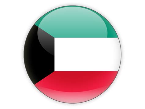 Download for free in png, svg, pdf formats 👆. Round icon. Illustration of flag of Kuwait